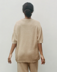 Lace Tee Woman - Sand