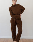 Lounge Turtleneck Woman - Chestnut
