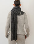 Mesh Scarf Woman - Charcoal