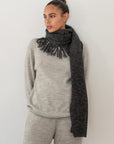 Mesh Scarf Woman - Charcoal