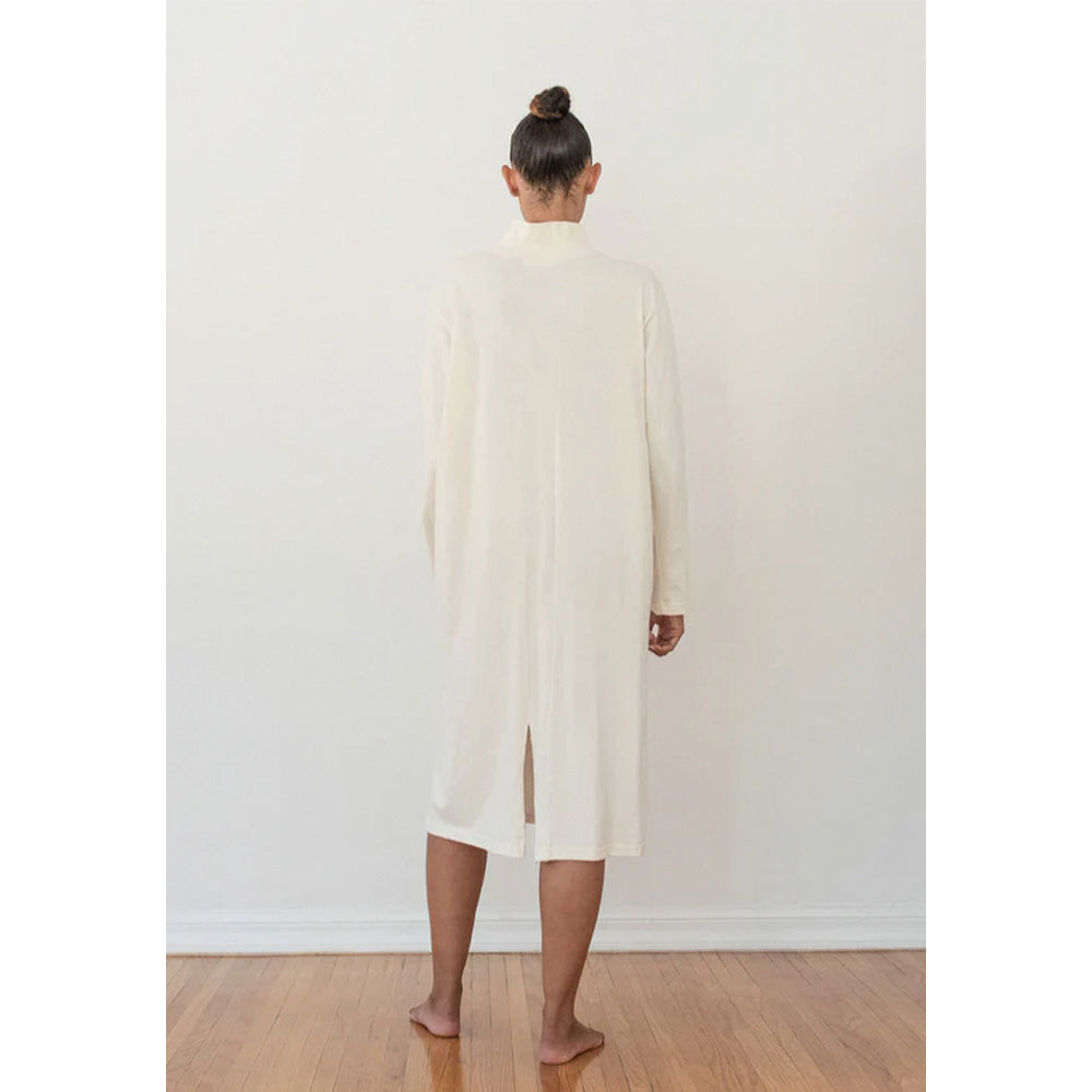 Mockneck Dress - Natural