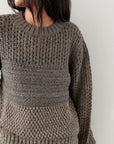 Mixed Stitch Pullover - Pebble