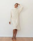 Mockneck Dress - Natural