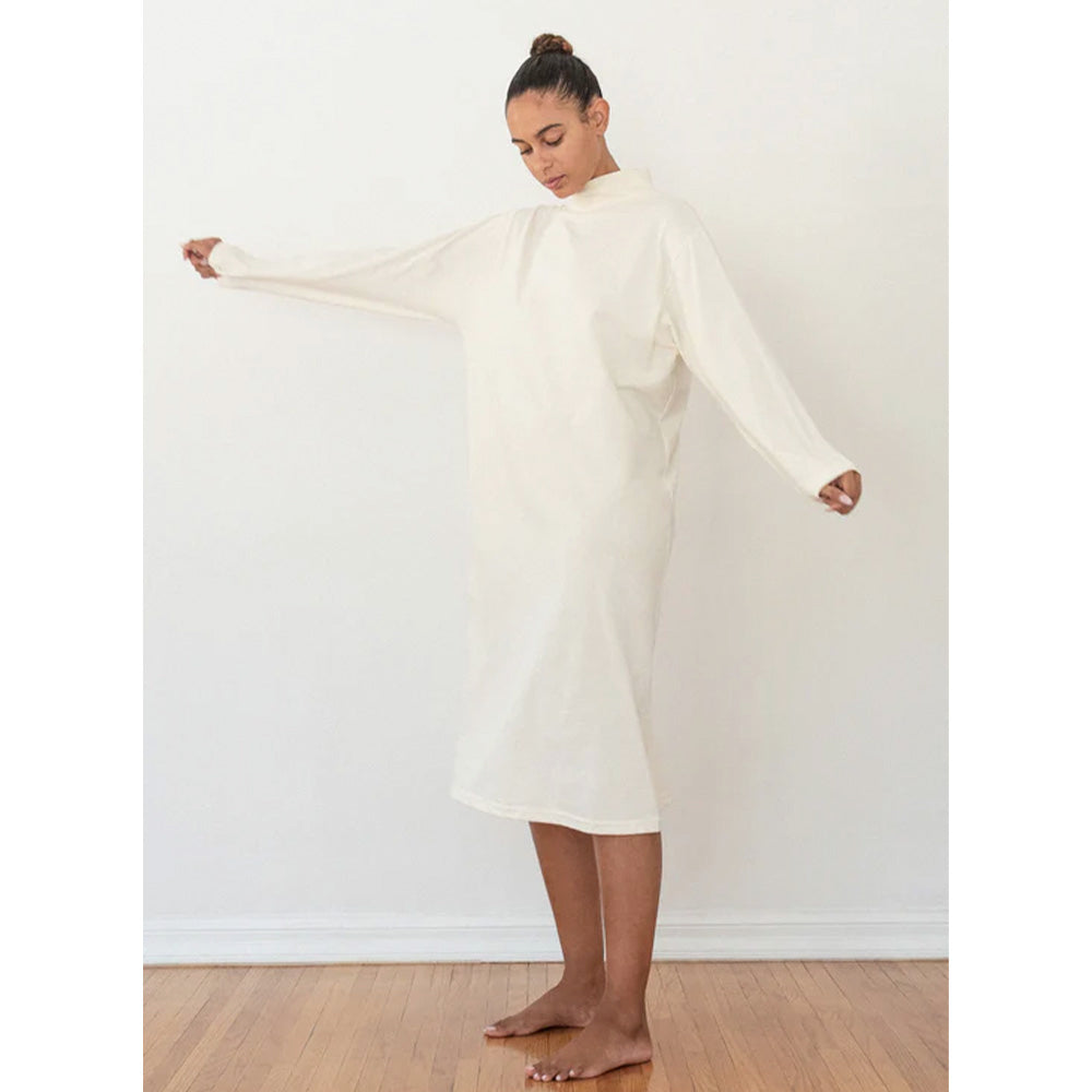 Mockneck Dress - Natural
