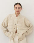 Quilted Bomber Woman - Ecru