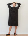 Mockneck Dress - Black