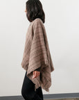 Wide Woven Poncho - Loam